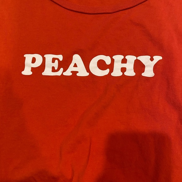 Orange “peachy” crop top from Garage - Picture 2 of 3
